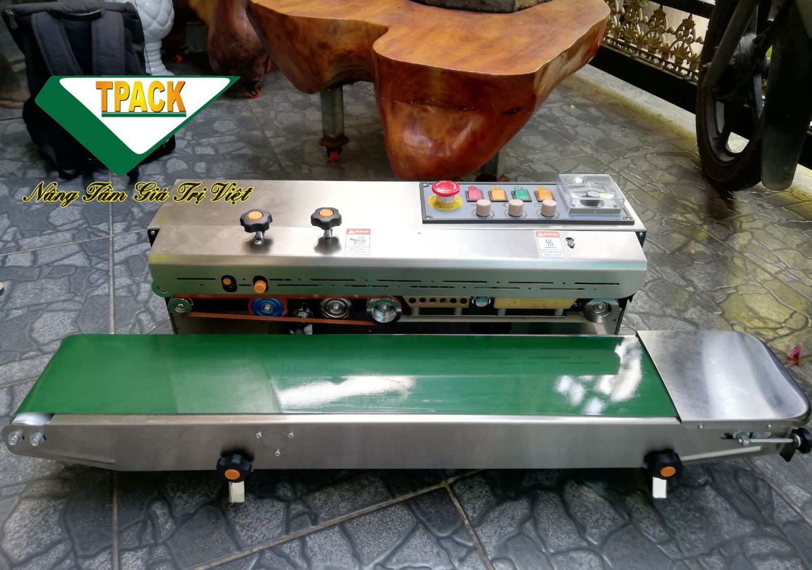 máy hàn miệng túi liên tục có in date frd-1000