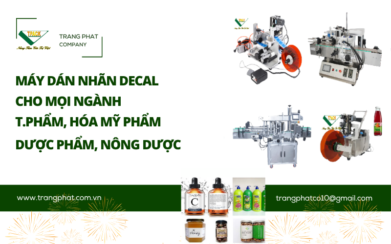 Máy dán nhãn decal đa năng