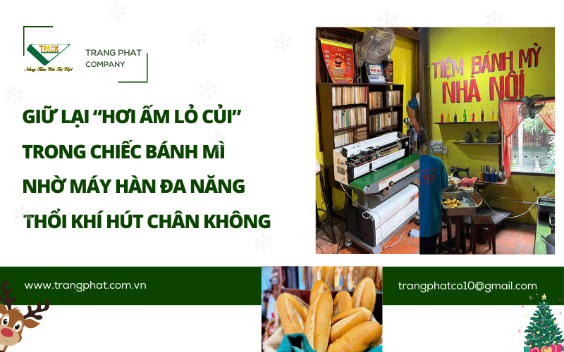 Giải pháp: Máy Hàn Miệng Túi Đa Năng 4-trong-1 (Hàn + Hút Chân Không + Thổi Khí Nito + In Date) từ T-PACK.