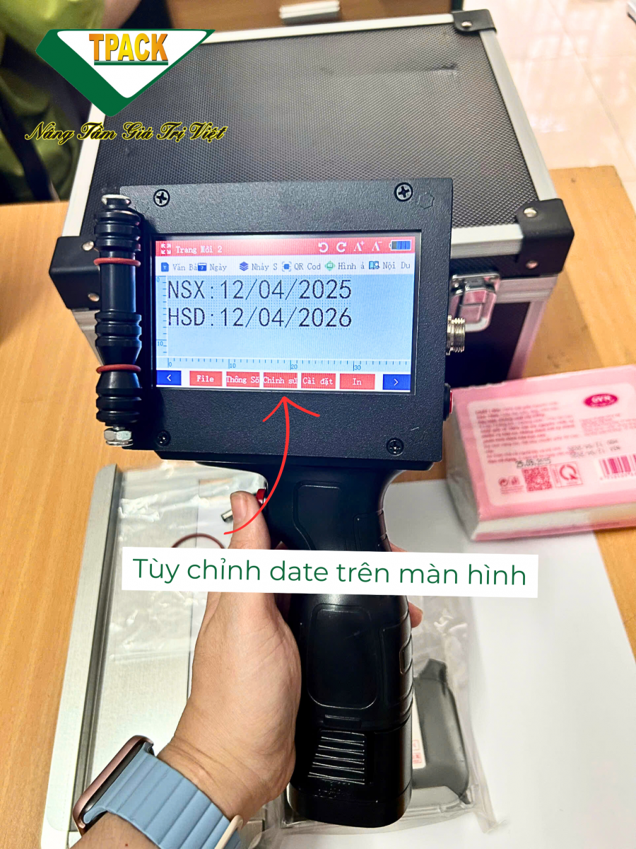 Máy in date cầm tay nhỏ gọn 