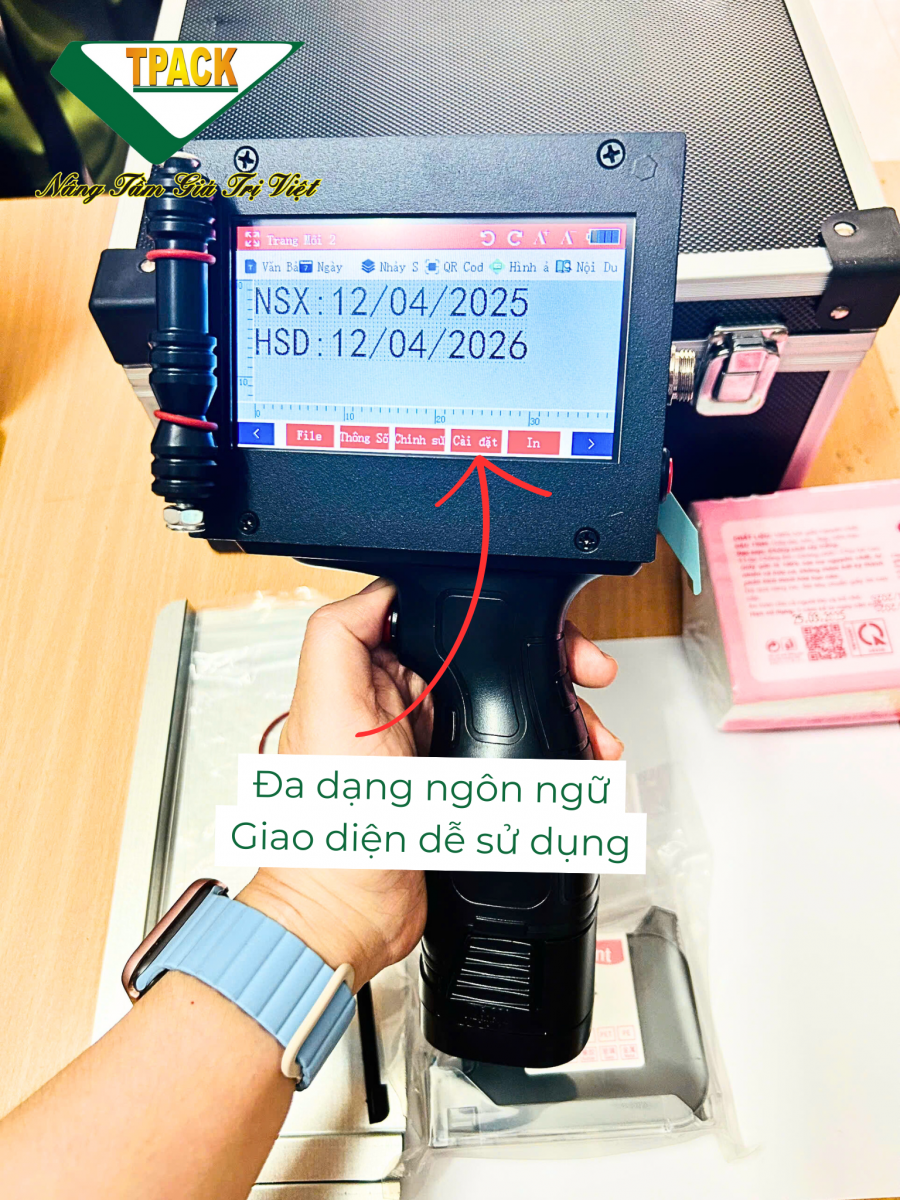 Máy in date cầm tay nhỏ gọn 