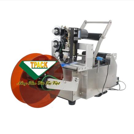  MÁY DÁN TEM NHÃN DECAL CHAI TRÒN BÁN TỰ ĐỘNG CÓ IN DATE TPMP-50C