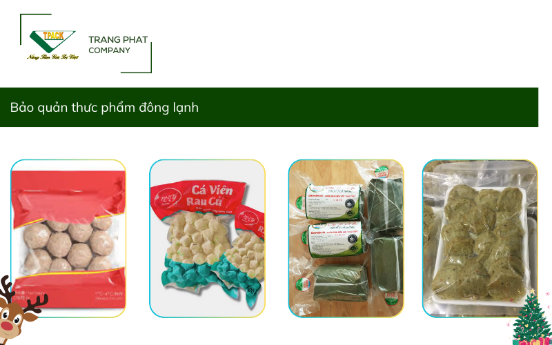 bảo quản thực phẩm đông lạnh  bằng máy hút chân không 