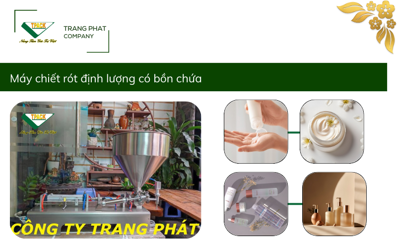 Máy chiết rót định lượng có bồn chứa