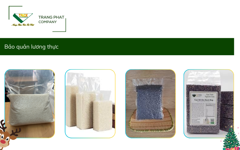 bảo quản lương thực bằng máy hút chân không 