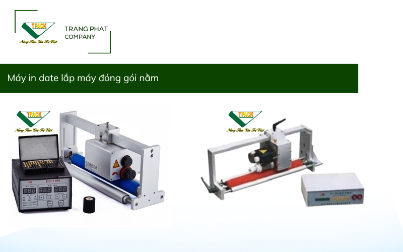 Máy in date lắp máy đóng gói nằm