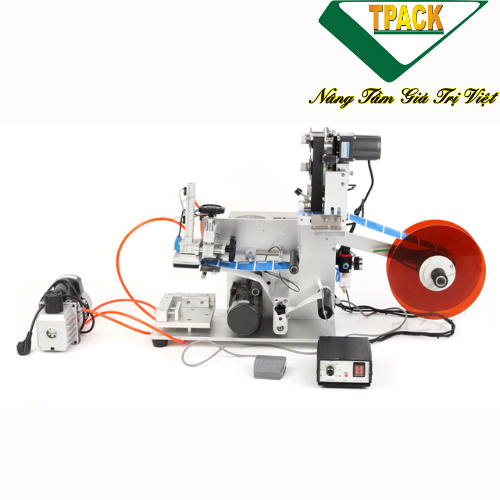 máy dán nhãn nhãn decal chai dep (dán nhãn mặt trên) Bán tự động TPMT-60