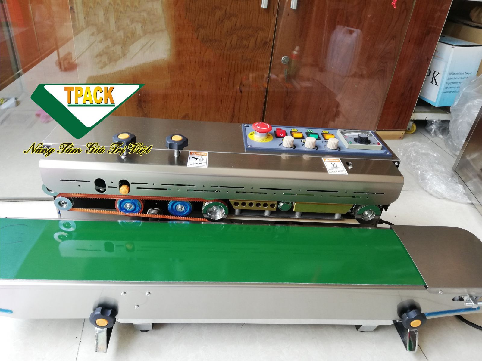 máy hàn miệng túi có in date