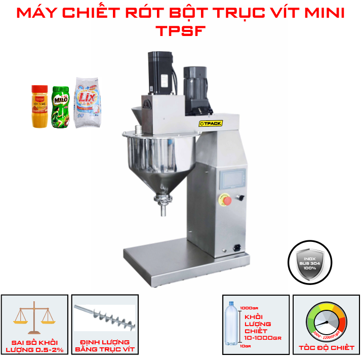 MÁY CHIẾT RÓT BỘT TỰ ĐỘNG