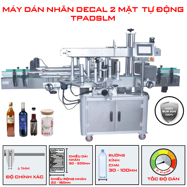  MÁY DÁN NHÃN DECAL 2 mặt tự động TPADSLM