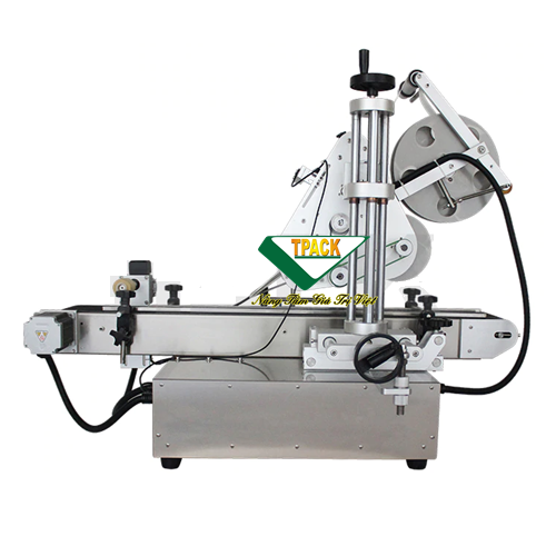 máy dán nhãn decal chai vuông tự động mini