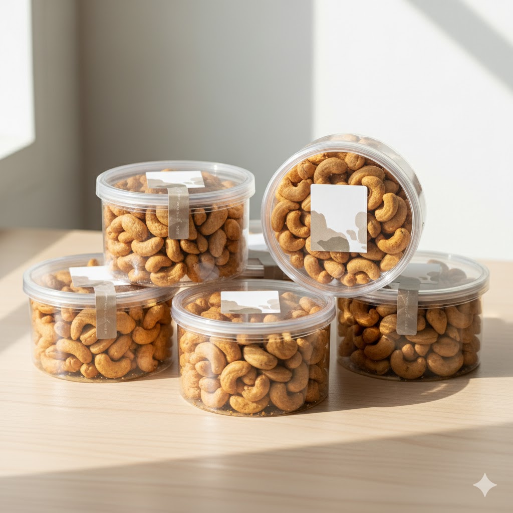 chai hũ dán nhãn mặt PHẲNG