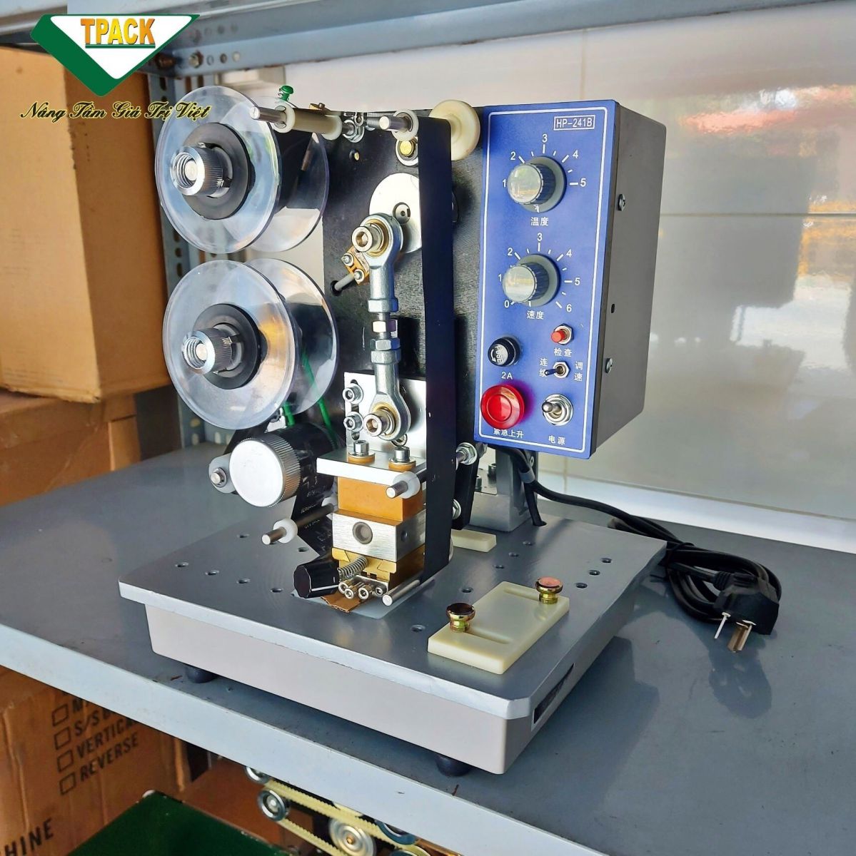 Máy in date bán tự động hp241b