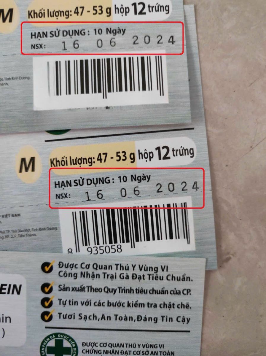 Hình bao bì in date mực nhiệt