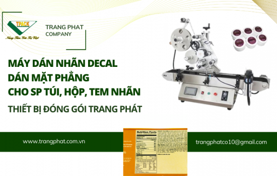 Máy Dán Nhãn Decal Mặt Phẳng Tự Động Cho Hộp, Túi PP, PE, Tem Nhãn - Giải Pháp Dán Nhãn Tự Động Hiệu Quả Cho Doanh Nghiệp